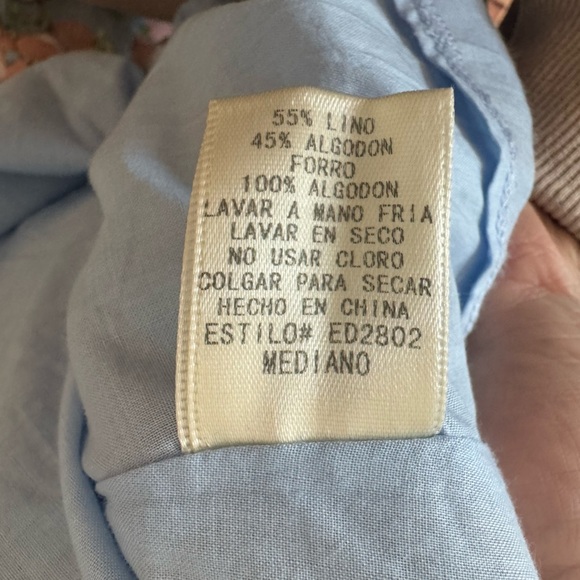 Everly Ace the Dress in Sky Lemons Citrus Blue Sz M A-line - Picture 12 of 12